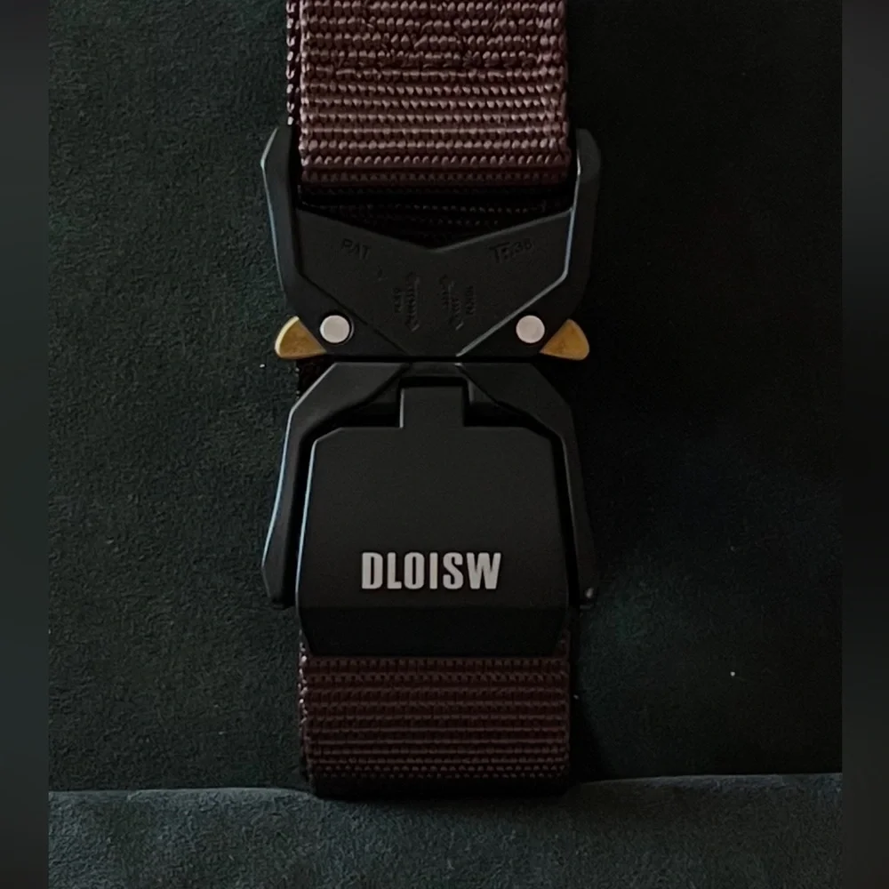 New DLOISW Tactical Belt Nylon Brown size 30”-36”